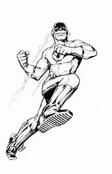 Superhero Popular Coloringhome sketch template