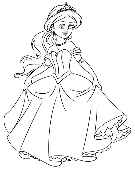 princess coloring pages  kids coloring pages  girls etsy