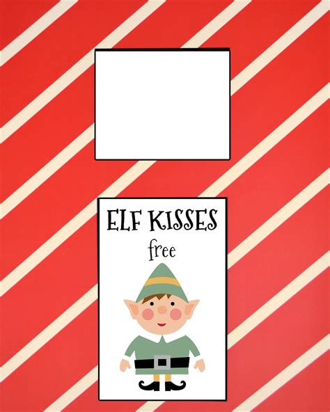 elf   shelf kissing booth  printable elf printables
