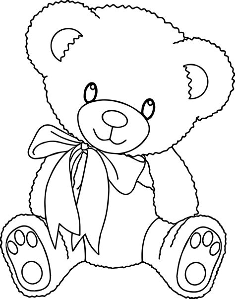 cute baby teddy bear coloring pages pictures mencari mainan