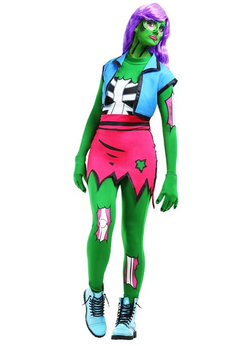 pop art zombie costume  women