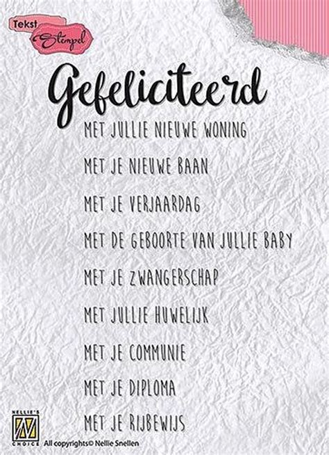 bolcom stempel nederlandse tekst gefeliciteerd met woning verjaardag huwelijk