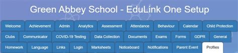 setup  profiles tab edulink  knowledge hub overnet data support