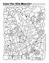 Coloring Monster Gila Activity Paul Pages Fun Tortoise Desert Color Activities Printable Getcolorings Getdrawings Jake Print Drawing Designlooter Clipart Colorings sketch template