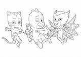 Pj Coloring Masks Pages Kids Children Print Funny Printable Characters Justcolor sketch template