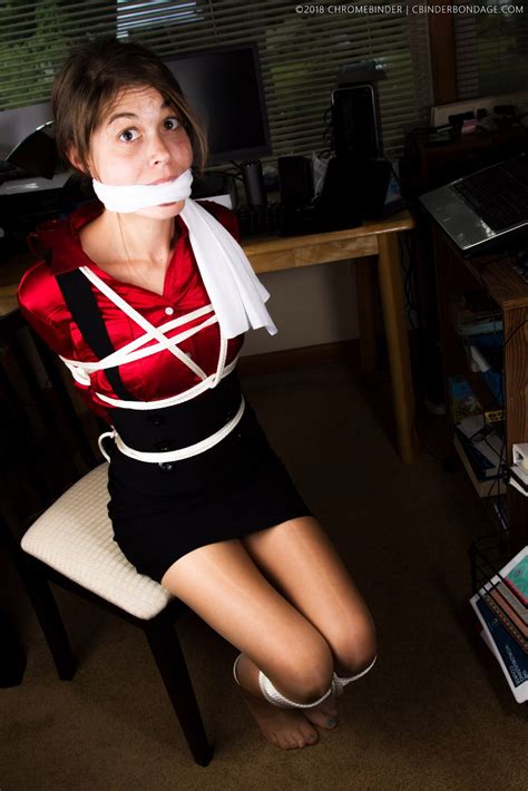 Chromebinder On Twitter Office Girl Penny Captured Bound And Gagged