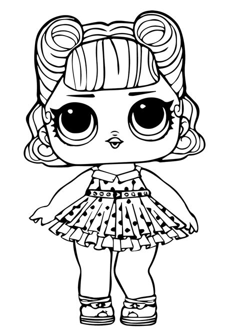 lol surprise doll coloring page jitterbug paginas  colorear