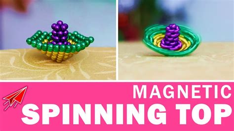 diy magnetic spinning top magnetic ball tricks youtube
