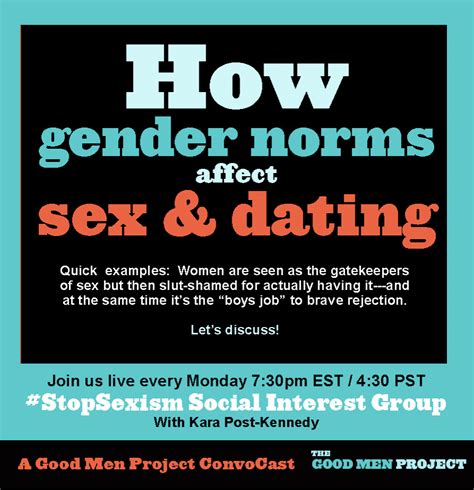 How Gender Norms Affect Dating And Sex An Invitation And Call For