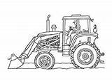 Cantiere Trattore Kubota Macchine Mezzi Rimorchio Disegnidacolorare Macchina sketch template