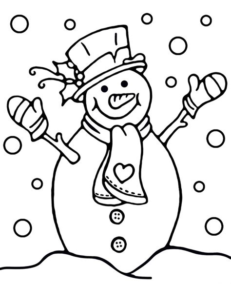 snowman  coloring pages