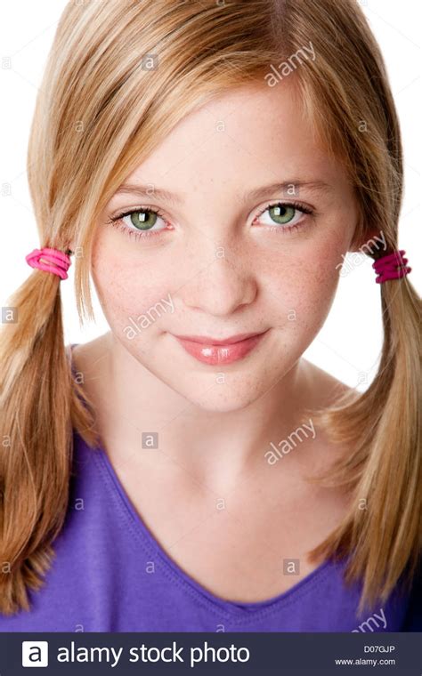 beautiful cute sincere face of happy teenager girl with