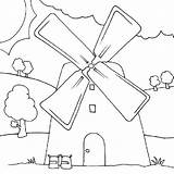 Coloring Windmill Pages Wind Energy Dutch Getcolorings Getdrawings Color Printable Colorings sketch template
