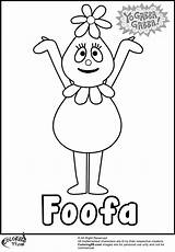 Gabba Yo Coloring Pages Foofa Printable Coloring99 Characters sketch template