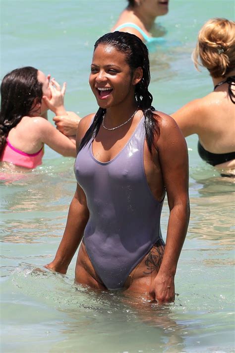 christina milian wearing swimsuit beach in miami 07 02 2017 celebmafia