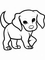 Coloring Pages Puppy Dog Drawing Puppies Color Cute Printable Dogs Easy Kids Drawings Sheets Small Animal Animals Pdf Simple Choose sketch template