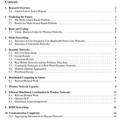 table  contents research paper  style research paper sample