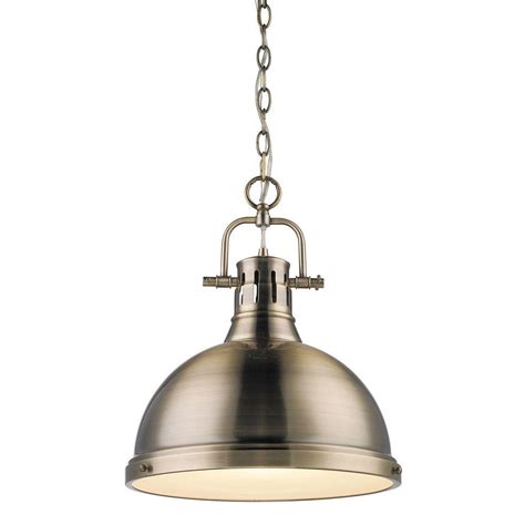 wyman collection  light aged brass pendant lmpabab  home depot