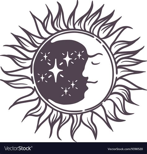 moon design royalty  vector image vectorstock