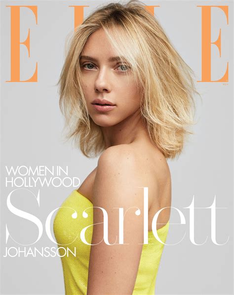Scarlett Johansson Elle Magazine Women In Hollywood