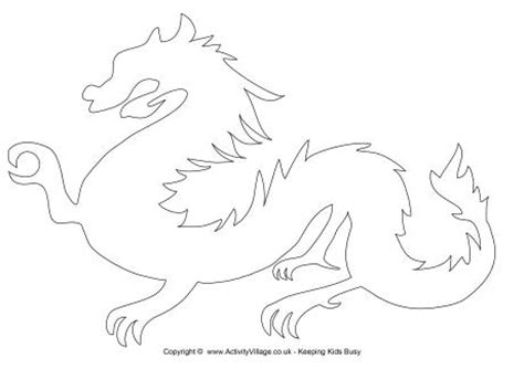 chinese dragon template
