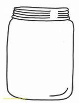 Jar Mason Clipart Empty Jars Cookie Clip Glass Outline Coloring Drawing Template Printable Cliparts Pages Stamps Line Digital Library Wonderstrange sketch template