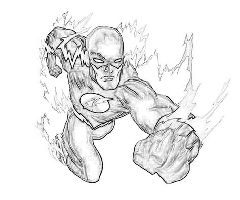 flash  superhero coloring pages coloring home