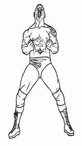 Wwe Colouring Wwf sketch template