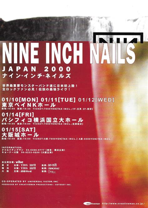 The NiИ Live Archive On Twitter In 2020 Nine Inch Nails