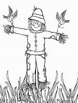 Vogelscheuche Scarecrow Ausmalbilder Honeycombe Espantapajaros sketch template