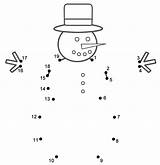 Christmas Snowman Dots Connect Winter Count Coloring Dot Pages Bigactivities Letters Kindergarten Kids Activity Counting Math 2009 Merry 2021 Ctd sketch template