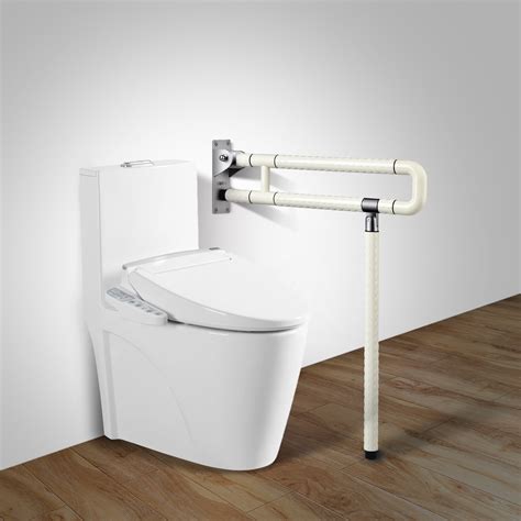 medical toilet grab bar safety handicap bathroom seat support foldable