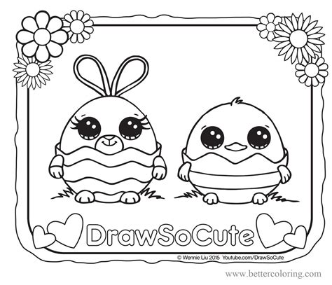 draw  cute easter eggs coloring pages  printable coloring pages