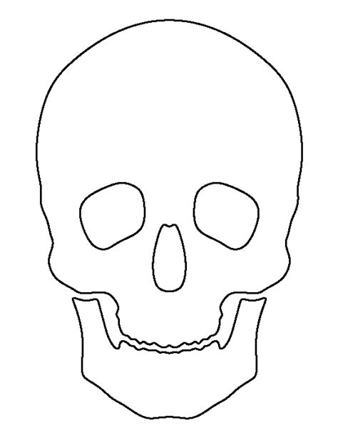 printable skull template