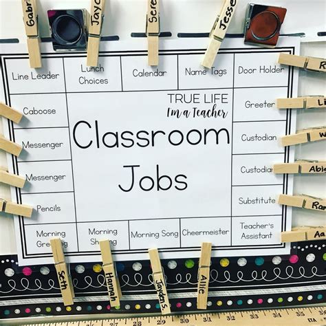 class jobs  easy true life im  teacher classroom job chart
