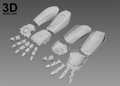 beautiful iron man gauntlet  model  mockup