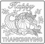 Coloring Harvest Pages Thanksgiving Happy Kids sketch template