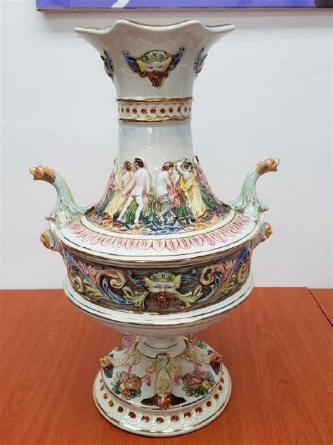 capodimonte italy porcelain vase