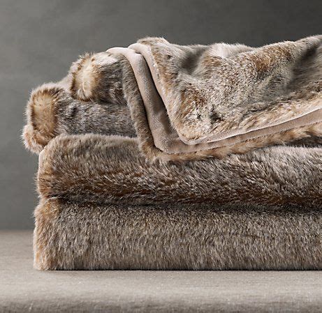 luxe lynx faux fur throw throws restoration hardware faux fur throw faux fur blanket fur