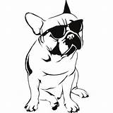 Sunglasses Frenchie Franse Iconwallstickers Transfers Techno Clipartmag Paintingvalley Bulldogs sketch template