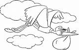 Dumbo Colorear Stork Cigogne Cicogne Transporte Cigüeña Recuerdos Giulianocinema Plantillas sketch template