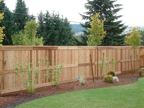 picture frame cedar fence fitzpatrick fence  rail