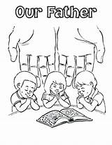 Coloring Father Prayer Lords Pages Lord Children Sheet Kids Printable Getdrawings Color Sketch Template Getcolorings Print sketch template