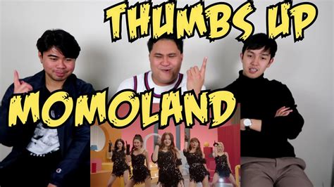 momoland 모모랜드 thumbs up m v reaction youtube