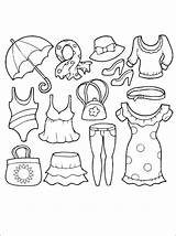 Clothes Coloring Pages Clothing Summer Printable Worksheet Preschoolers Coloriage Fall Kids été Colorier Vêtements Getdrawings Color Girls Book Sheets Getcolorings sketch template