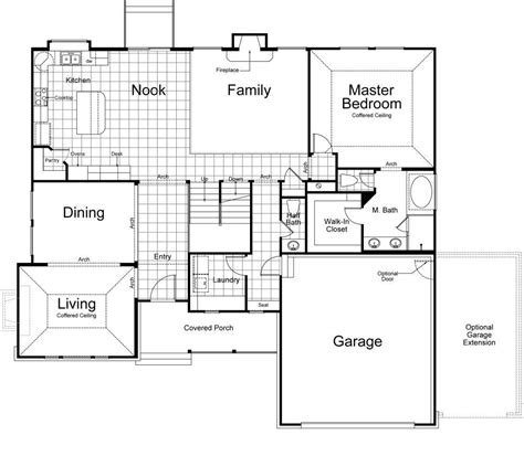 hampton ivory homes floor plan main level home design floor plans house floor plans garage
