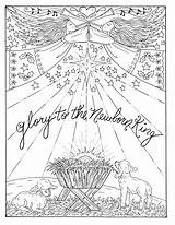 Christelijke Scriptures Coloriage Born Kleuren Digi Grown Verses Nativity Mandala sketch template