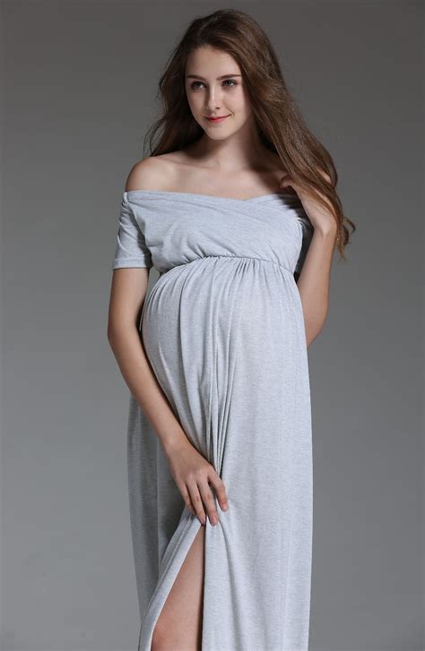 2017 new cotton maxi maternity dress summer clothes for pregnant women