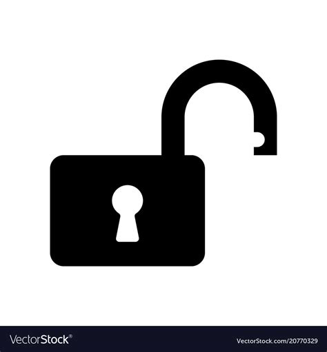 padlock icon unlocked royalty  vector image
