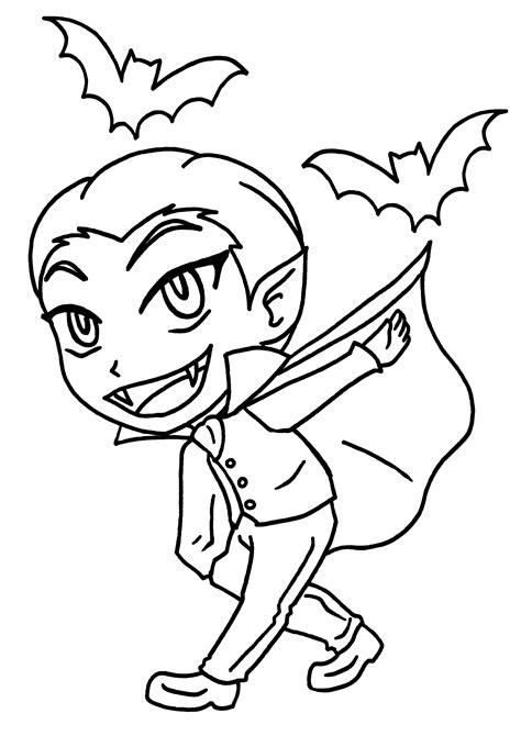 coloriage petit vampire  imprimer